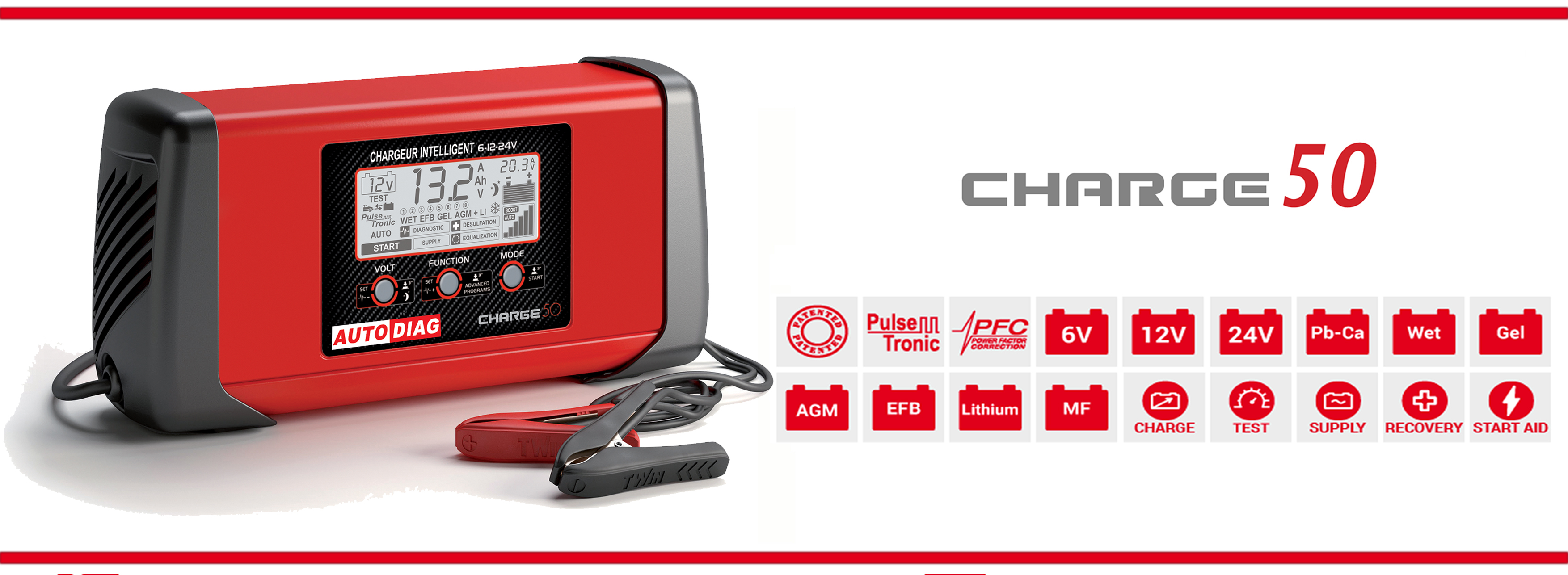 chargeur maintien de charge 50A autel